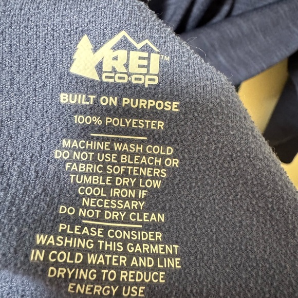 REI Men's Navy Zip-Up Sweater - Picture 3 of 7